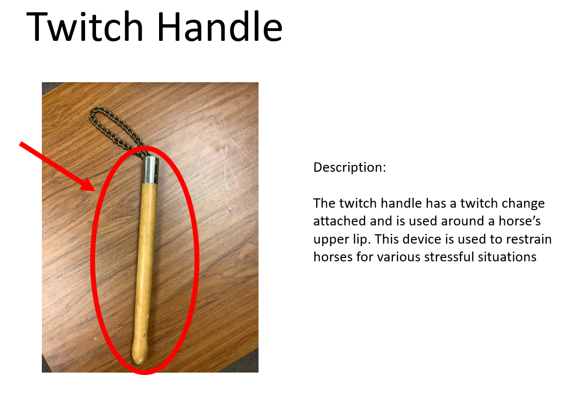 FFA Veterinary Science Contest Equipment and Materials Department of